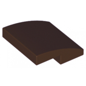 dakpan gebogen 2x2 dark brown